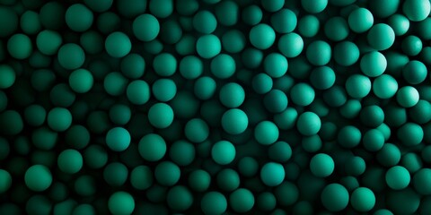 A close-up view of numerous teal spheres creating a visually captivating texture, ideal for abstract designs and backgrounds.
