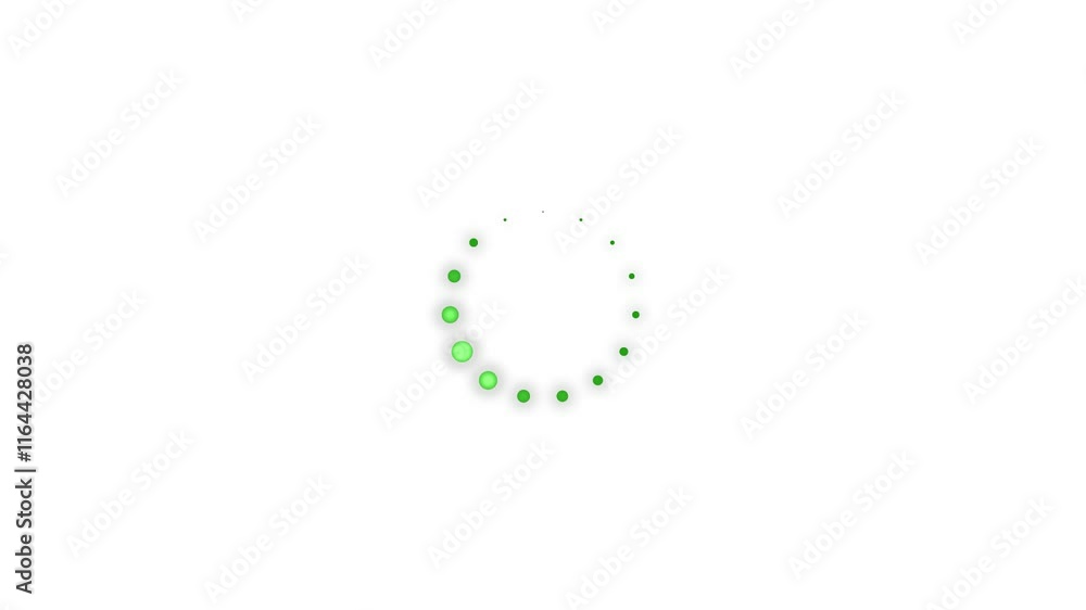 Fototapete circle loading icon with scale looping animation ,isolated on whit background. abstract motion video