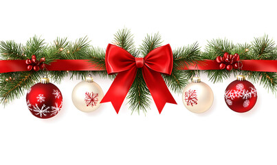 Romantic Red Heart with Ribbon, Bows, Gold Keys, and Star. AI generative.