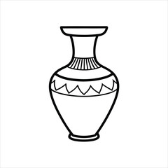  Trendy Vase Icon Vector Art on White Background