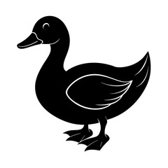 Duck Silhouette vector illustration