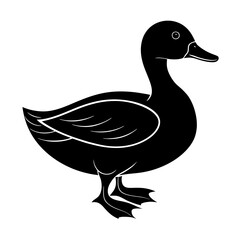 Duck Silhouette vector illustration