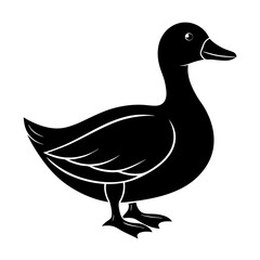 Duck Silhouette vector illustration