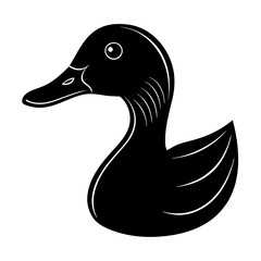 Duck Head Silhouette vector illustration
