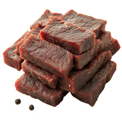Original Beef Jerky isolated on white
