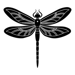 Dragonfly Silhouette vector illustration