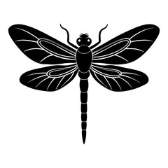 Dragonfly Silhouette vector illustration