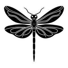 Dragonfly Silhouette vector illustration