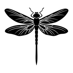 Dragonfly Silhouette vector illustration