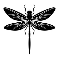 Dragonfly Silhouette vector illustration