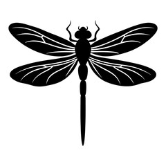 Dragonfly Silhouette vector illustration