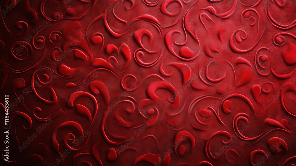 Aufkleber a textured red background with intricate swirling patterns, adding depth and richness to any design 