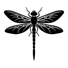 Dragonfly Silhouette vector illustration