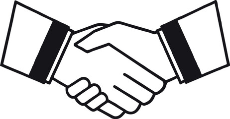 Obraz premium handshake between two professionals