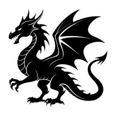 Dragon Silhouette vector illustration