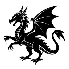 Dragon Silhouette vector illustration