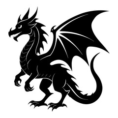 Dragon Silhouette vector illustration