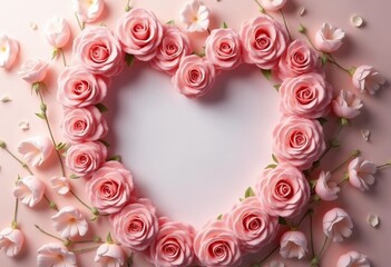 Romantic Rose and Heart Picture Frame A Delicate, Whimsical Design