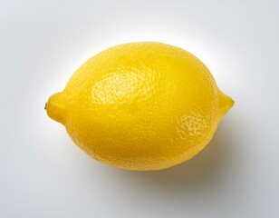 Isolated Lemon on a White Surface