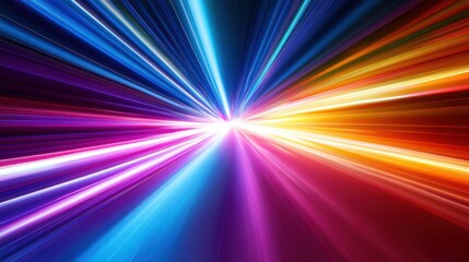 Abstract Speed of Light: A vibrant burst of energy and motion