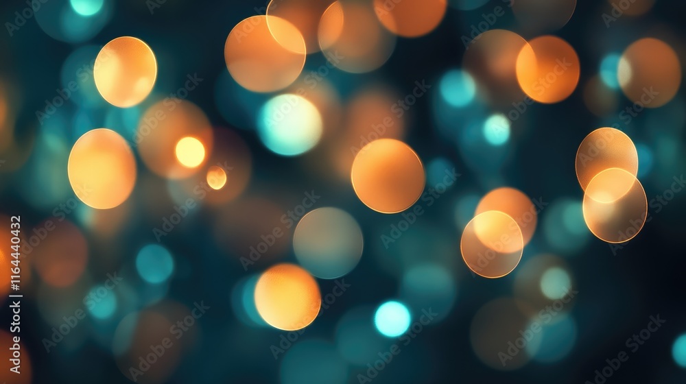 Poster elegant bokeh lights creating a warm and inviting atmosphere for dining or celebration in a restaura