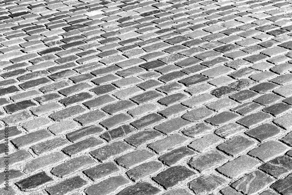 Poster pattern of old cobble stone street