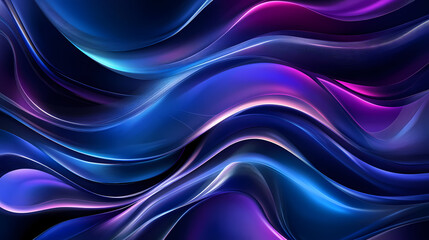 Fototapeta premium Stunning abstract background with striking luminous lines and geometric patterns reflecting on a sleek glossy modern surface creating a dramatic. Luminiferous. Illustration