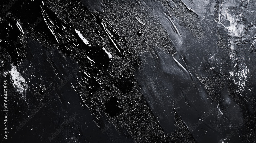 Poster textured black and white background with raindrop patterns creating a dramatic and moody atmosphere 