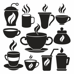Obraz premium Coffee Cup Silhouette (13).eps
