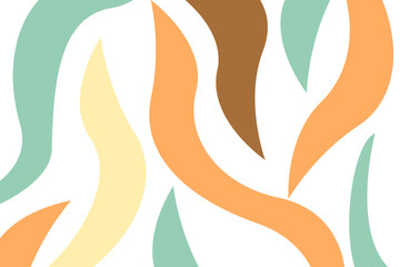 abstract background with leaves and flowers. Abstract Multicolors Futuristic Modern Waving Background