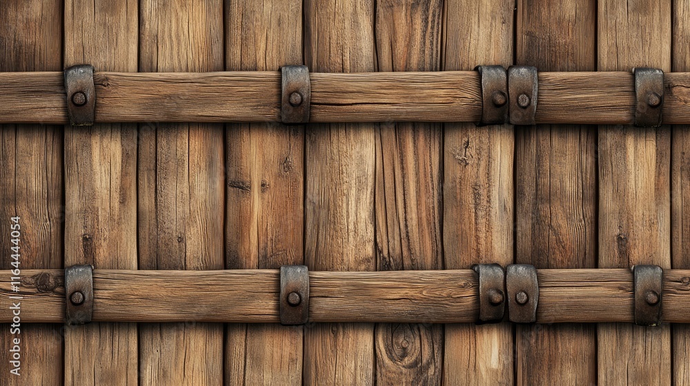 Poster wooden barrel pattern background texture ideal for rustic design and creative projects