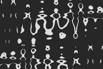 Abstract Geometric Distirted Wave Background. Abstract Black and White Flowing Striped Pattern  Curve Waves Background. High Quality 