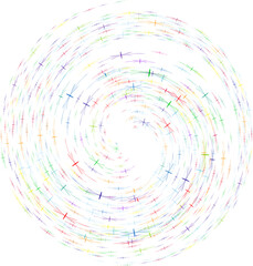 Colored spiral, swirl, twirl element. Helix, volute and vortex icon