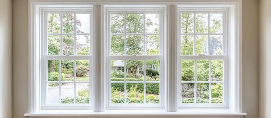 Modern bright white window featuring elegant design elements for enhancing interior decor and maximizing natural light in living spaces.