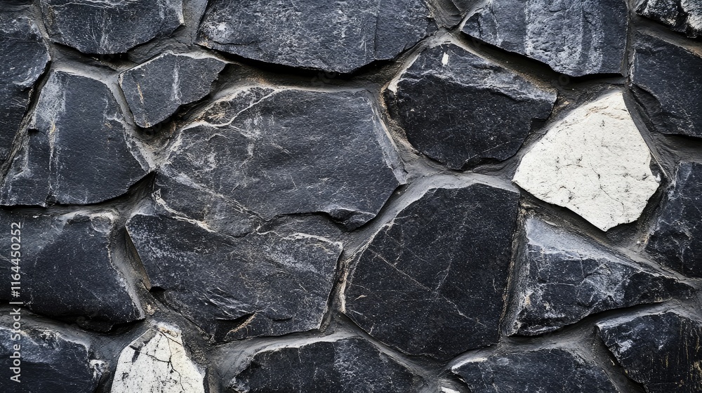 Poster textured black and white stone surface close up ideal for backgrounds and design projects showcasing