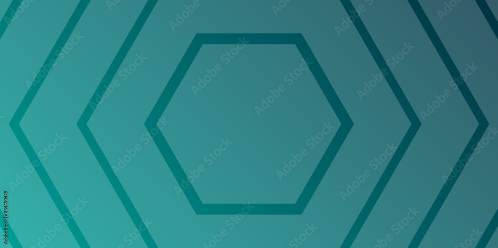 Poster abstract blue gradient background with hexagons. gradient background design. illustration. vector.