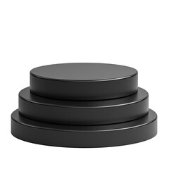 Black friday podium isolated on white
