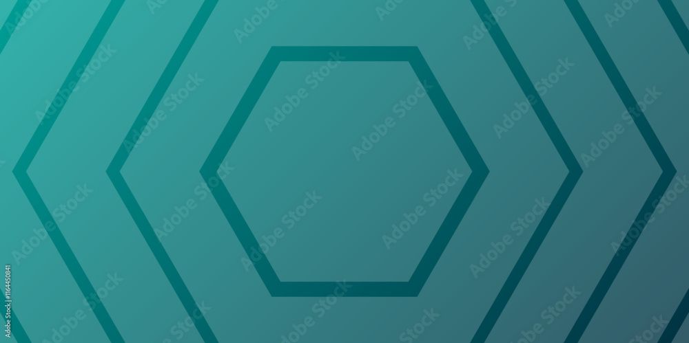 Poster abstract blue gradient background with hexagons. gradient background design. illustration. vector.