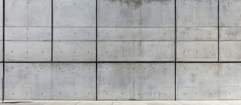 Poster cement brickwork walls displaying a strong concrete structure with a smooth finish suitable for indu