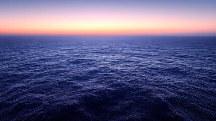Fototapeta premium Serene Ocean Sunset Peaceful Twilight Seascape