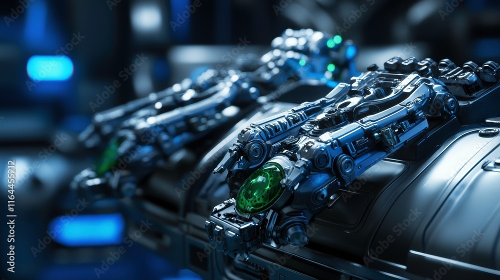 Poster robotic systems for assembling spacecraft parts