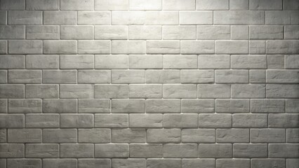 Fototapeta premium Light Grey Brick Wall Texture Background, Ideal for Design Projects