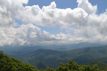 Fototapeta premium clouds over the mountains