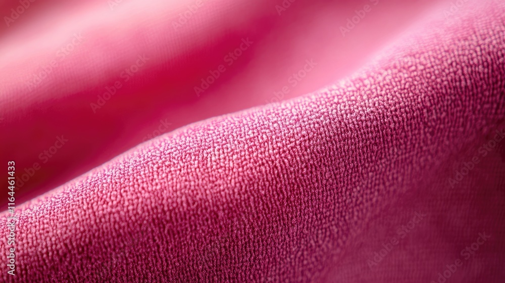 Aufkleber close up of soft textile fabric showcasing detailed texture and smooth lines in a beautiful pink hue