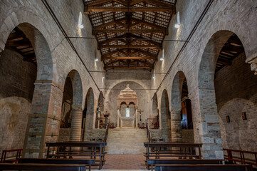 Fototapeta premium Guardia Vomano di Notaresco. Abruzzo. Abbey of San Clemente al Vomano