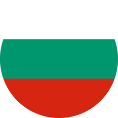 Bulgaria Circle Flag, Circle Flag of Bulgaria, Vector Images