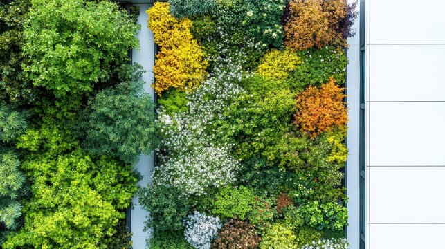 Rooftop Garden with Ample Space for Creative Text