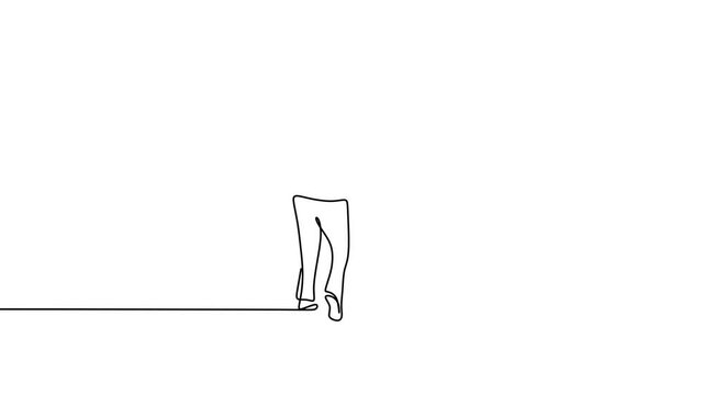 Father and kid continuous line drawing minimalist, adult man holding hand of his son, fathers day and parenting concept.