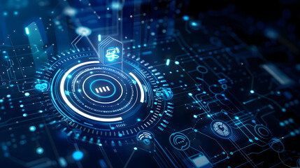 fiber optics background with many light spots