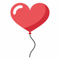 red heart balloon